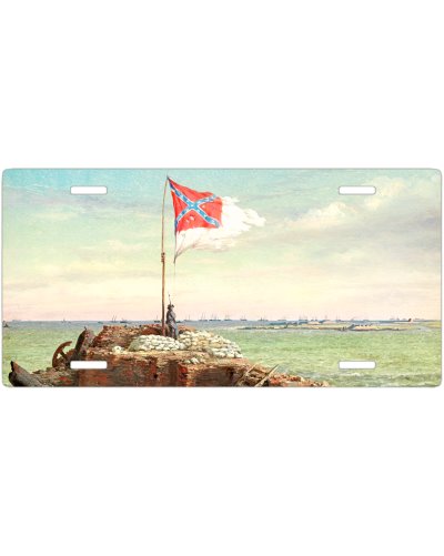 Flag of Fort Sumter no fade car tag